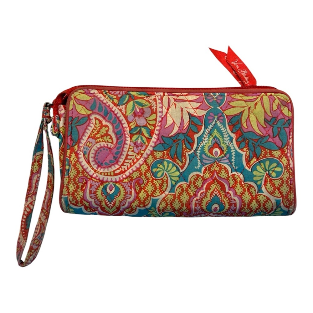 Vera Bradley Wrislet Accordion Wallet Paisley Paradise Retired‎ Pattern